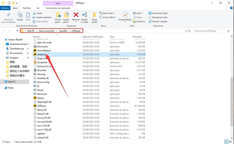 Método de recuperação de dados do emulador (Não copia os dados antes da instalação ou atualização)