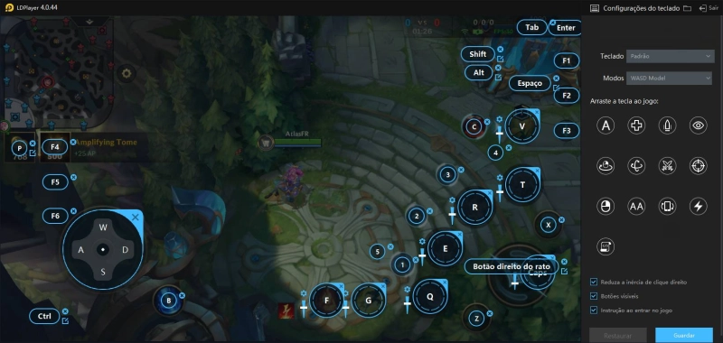 Introdução do teclados de League of Legends: Wild Rift