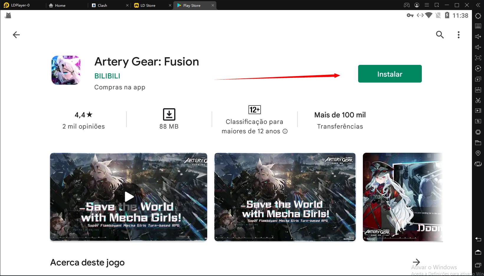Como jogar Artery Gear: Fusion no PC