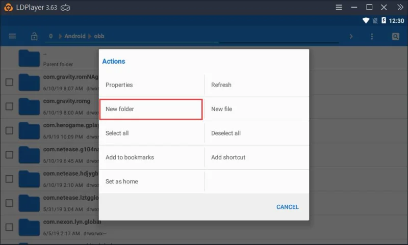 Como instalar o arquivo APK com dados OBB no LDPlayer?