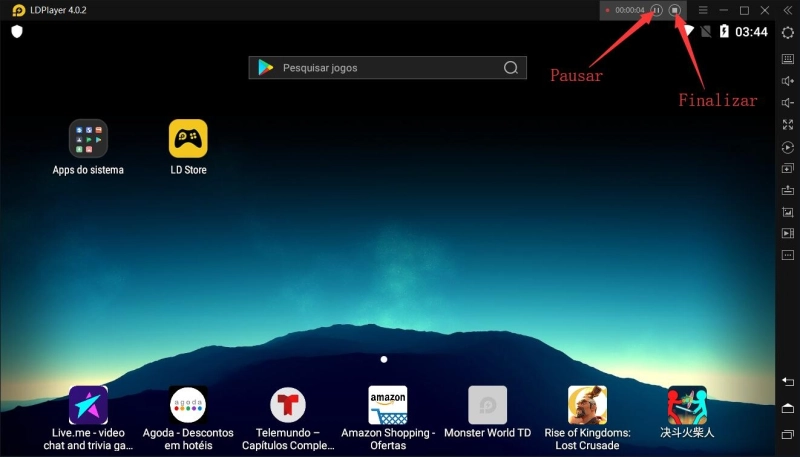 Guia para usuário - Como usar o Gravador de operações para gravar scripts