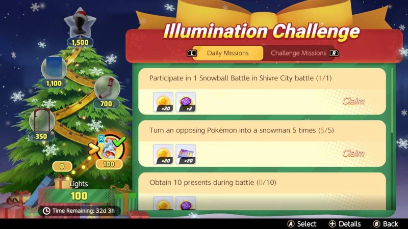 Treine os seus Pokémons no mais novo evento de natal do Pokémon Unite!