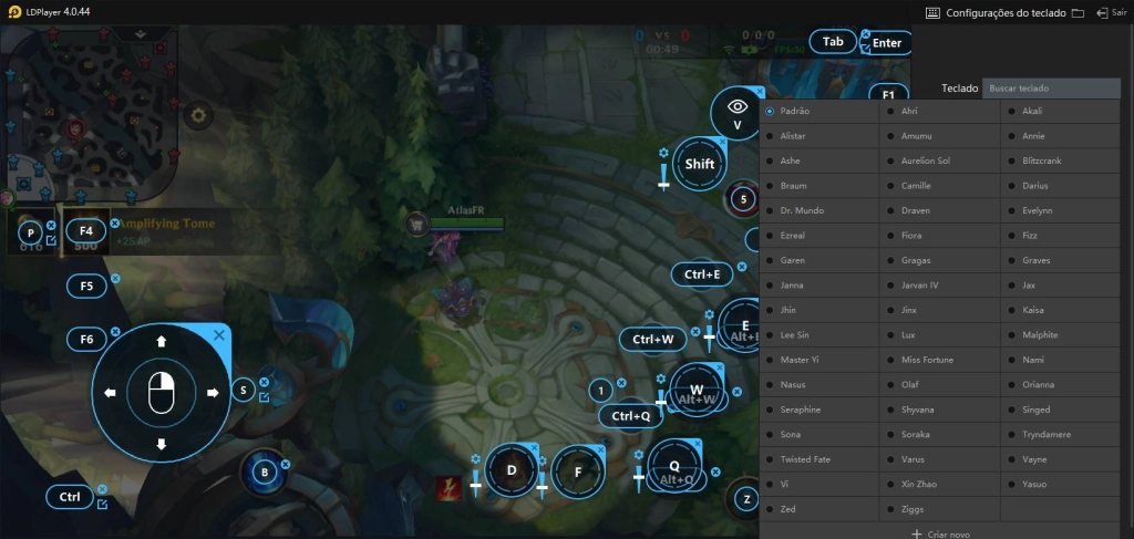 Introdução do teclados de League of Legends: Wild Rift 