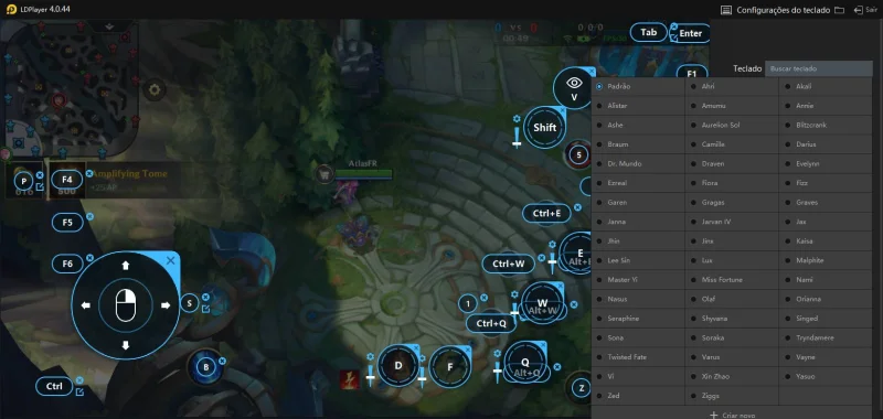 Introdução do teclados de League of Legends: Wild Rift