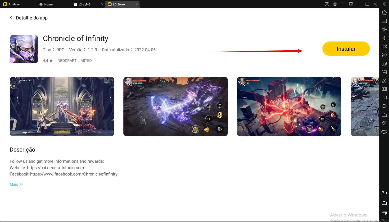 O melhor emulador para jogar Chronicle of Infinity no PC