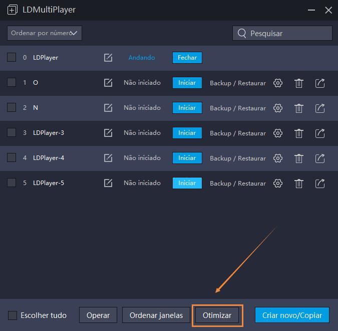 Manter sempre posição e tamanho das janelas em LDPlayer