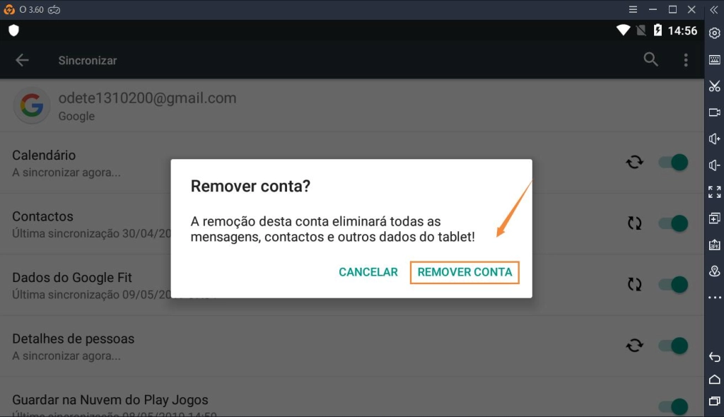 Como sair da conta do Google do LDPlayer