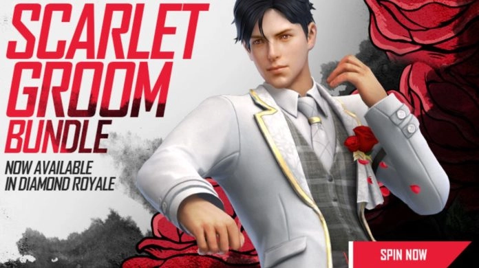 Garena Free Fire Diamante Royale começa alguma vez , veja como obter o pacote The Scarlet Groom em Free Fire?