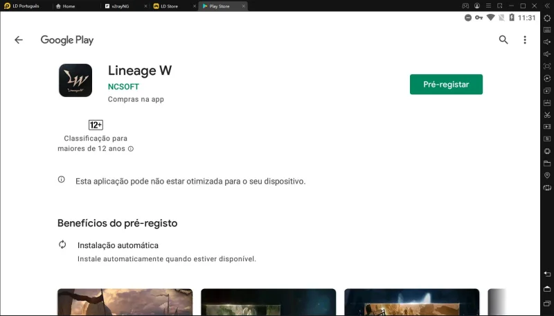 Lineage W:começa pré-registros em 4 de novembro!