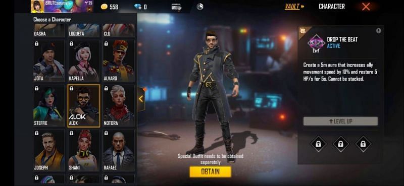 Dicas para jogar Free Fire com Alok