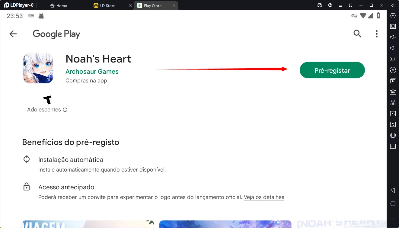 Como fazer o pré-registro para Noahs Heart no LDPlayer