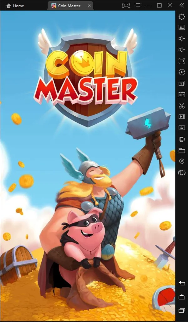 Como jogar Coin master no oc ?