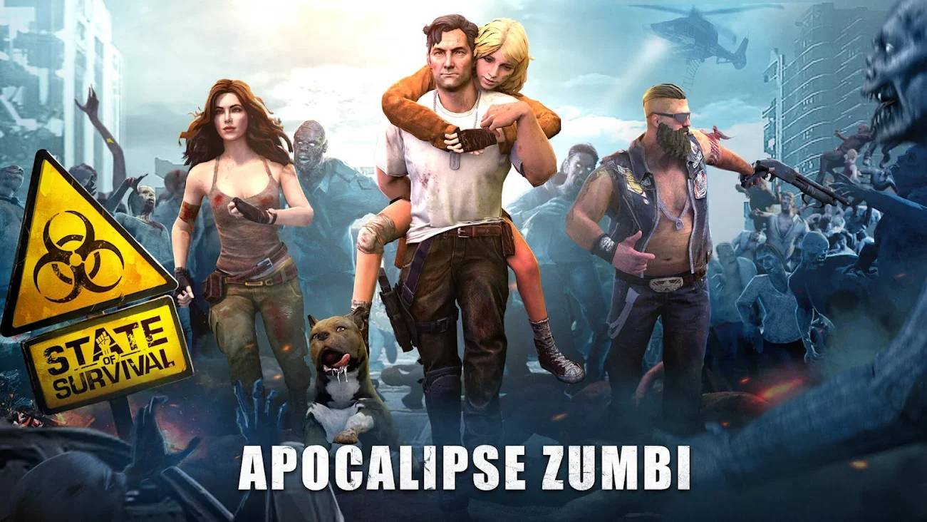 Crie um abrigo no State of Survival: Zombie War e junte-se a outros jogadores!