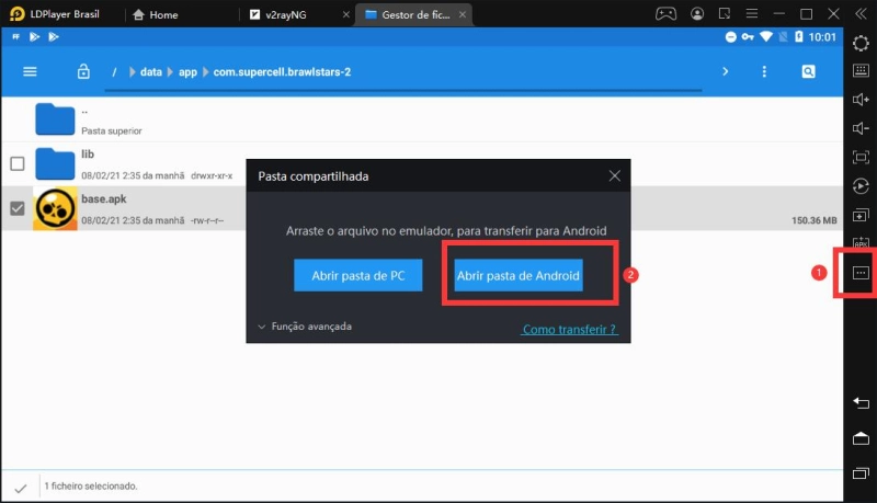 Como obter arquivos de APK de jogos ou aplicativos instalados no emulador ?