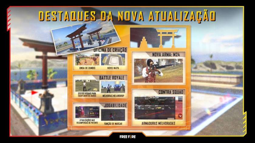 NOVA ATUALIZAÇÃO de Free Fire