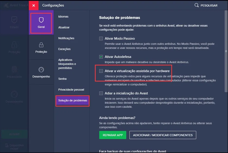 Solução para o atraso resultante do software antivírus