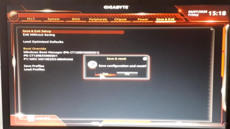 Habilitar Tecnologia de Virtualização (VT) - GIGABYTE