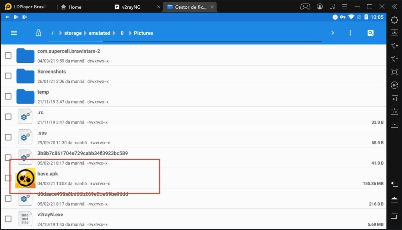 Como obter arquivos de APK de jogos ou aplicativos instalados no emulador ?