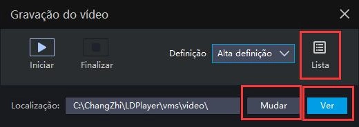 Como usar função de gravação de vídeo do emulador ?