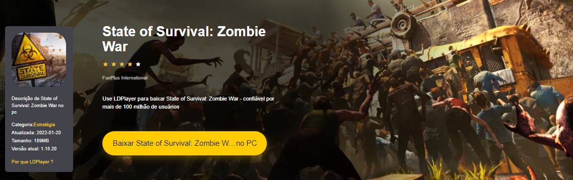 Crie um abrigo no State of Survival: Zombie War e junte-se a outros jogadores!