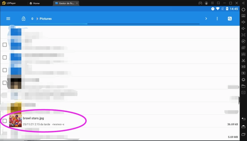 Como transferir arquivos entre o PC e o LDPlayer