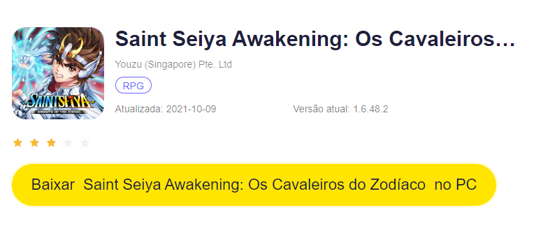 ERRE COM MUITA FORÇA O SEU KAISER! SE NÃO PUDER PEGAR É ATÉ MELHOR! - SAINT  SEIYA AWAKENING 