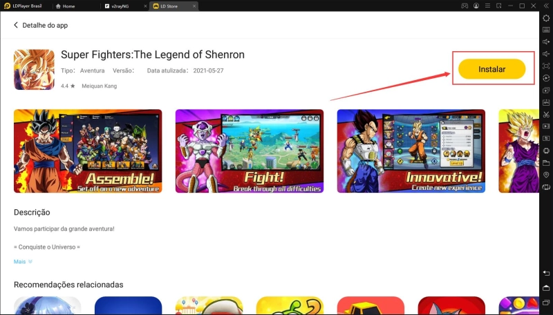 Jogue Super Fighters:The Legend of Shenron no pc com LDPlayer