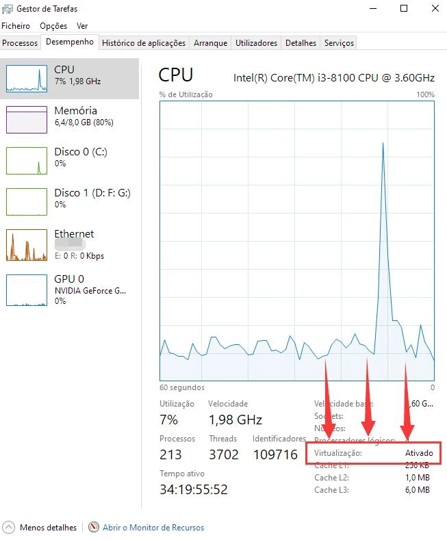 Como habilitar VT (Tecnologia de virtualização) ?