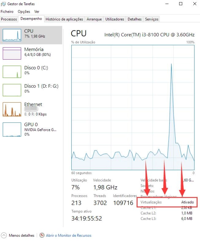 Como habilitar VT (Tecnologia de virtualização) ?