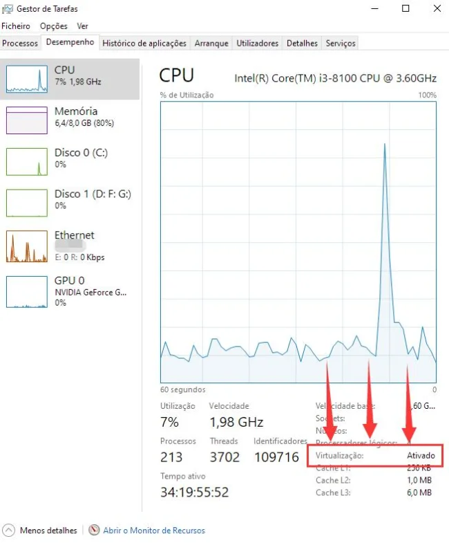 Como habilitar VT (Tecnologia de virtualização) ?