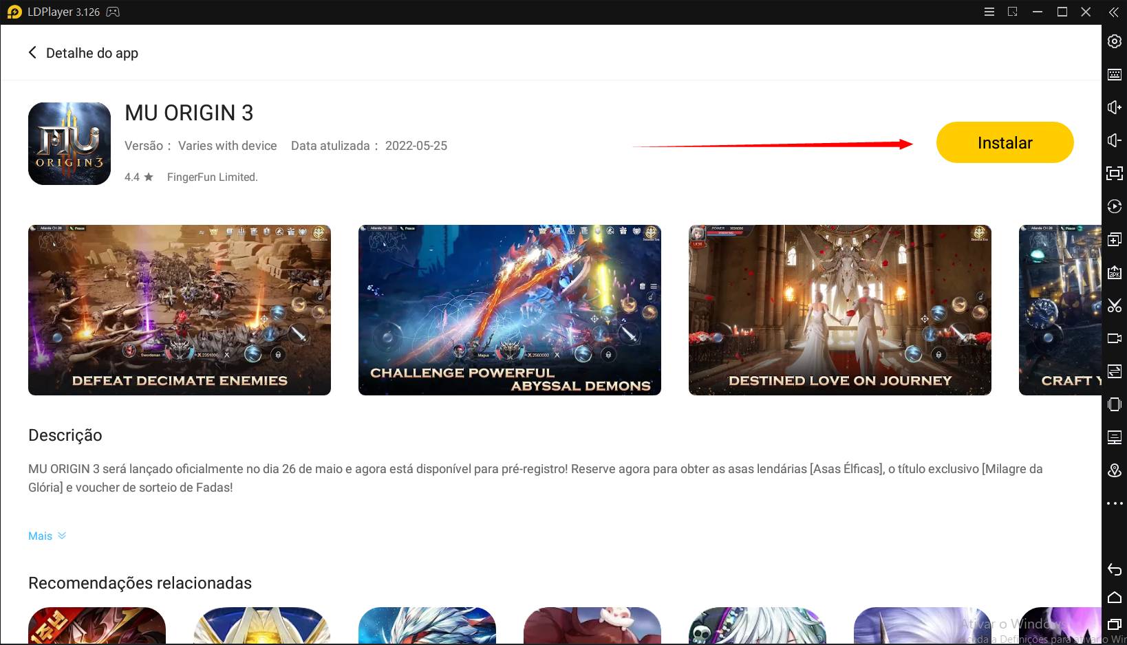 Como jogar MU ORIGIN 3 no PC
