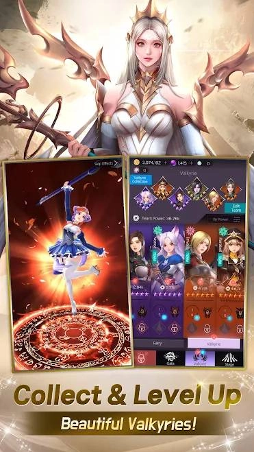 Valkyrie Rush: batalhe com diversas valquírias neste novo RPG idle!