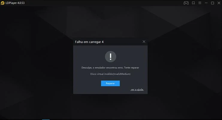 Disco virtual inválido - Maneira simples para resolver