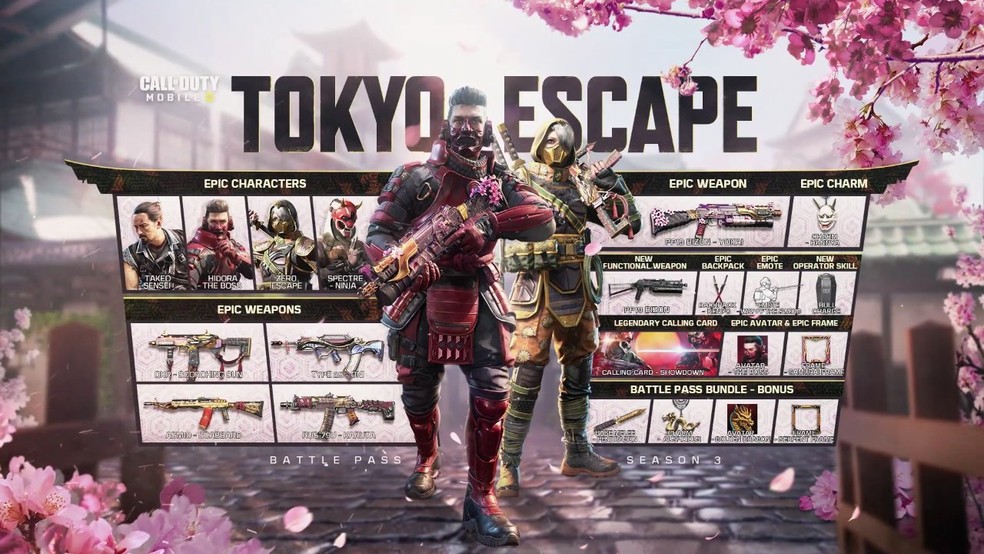 Call of Duty: Mobile 3ª temporada “Tokyo Escape