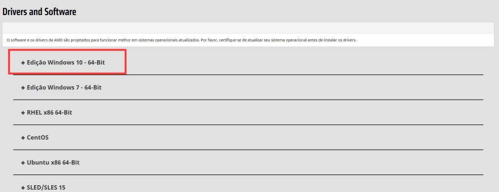 Como atualizar o driver gráfico