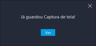 Como fazer captura de tela no emulador ?