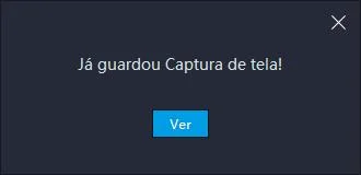 Como fazer captura de tela no emulador ?