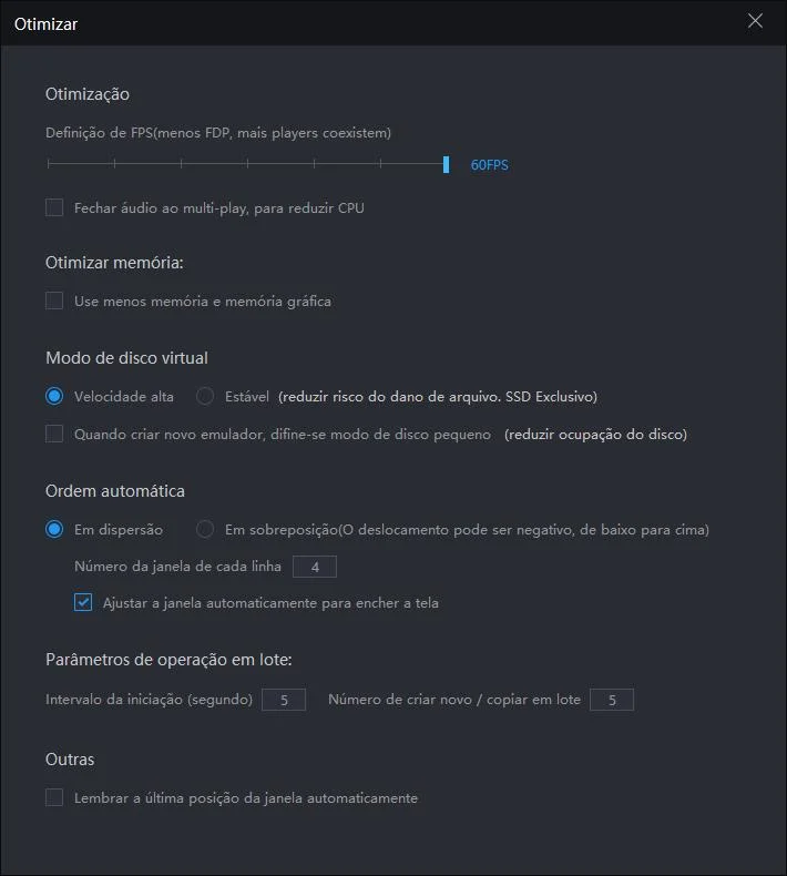 Como abrir mais multi-instância ? | otimização e configurações de emulador