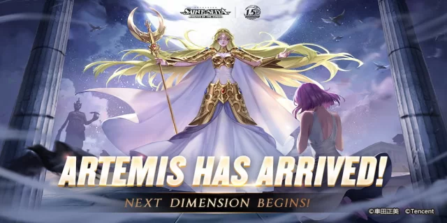 Deusa Artemis-chegou em Saint Seiya awakening