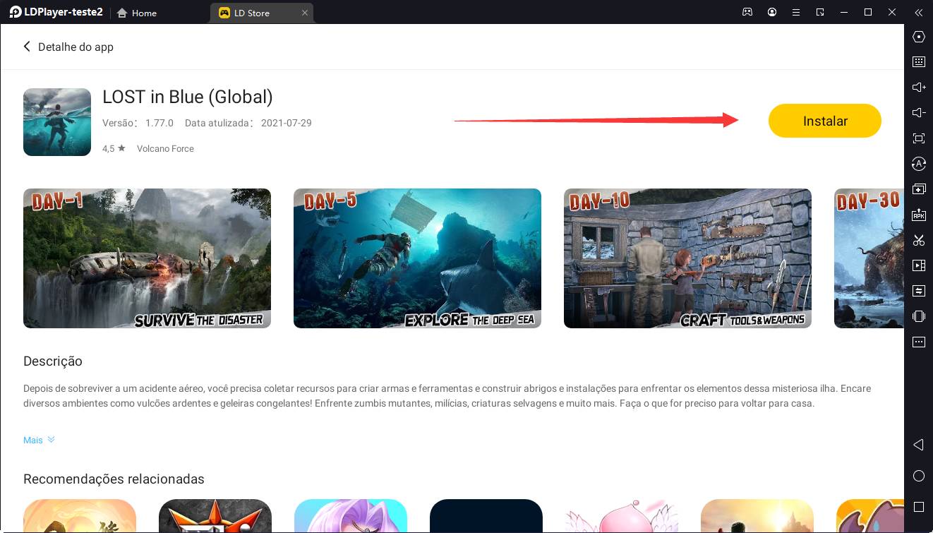 Baixar Sobrevivência na Floresta para PC - LDPlayer