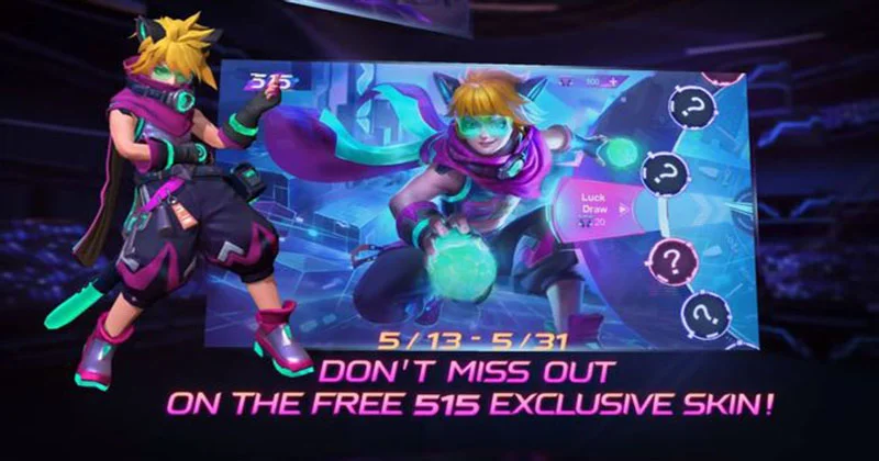 Mobile Legends: Bang Bang 515 Eparty Evento foi lançado