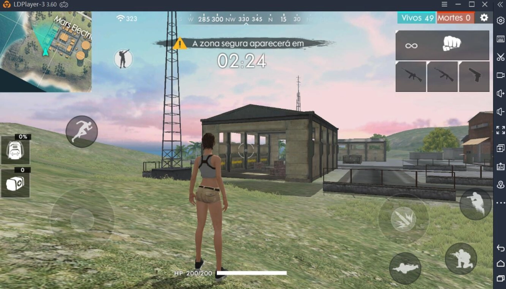 Como esconde as teclas padrão dos jogos em LDPlayer