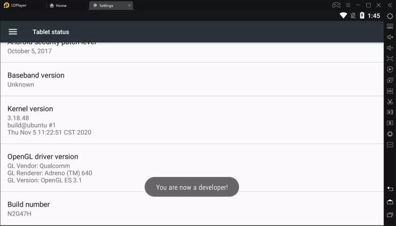 Como obter permissão de desenvolvedor no LDPlayer ?