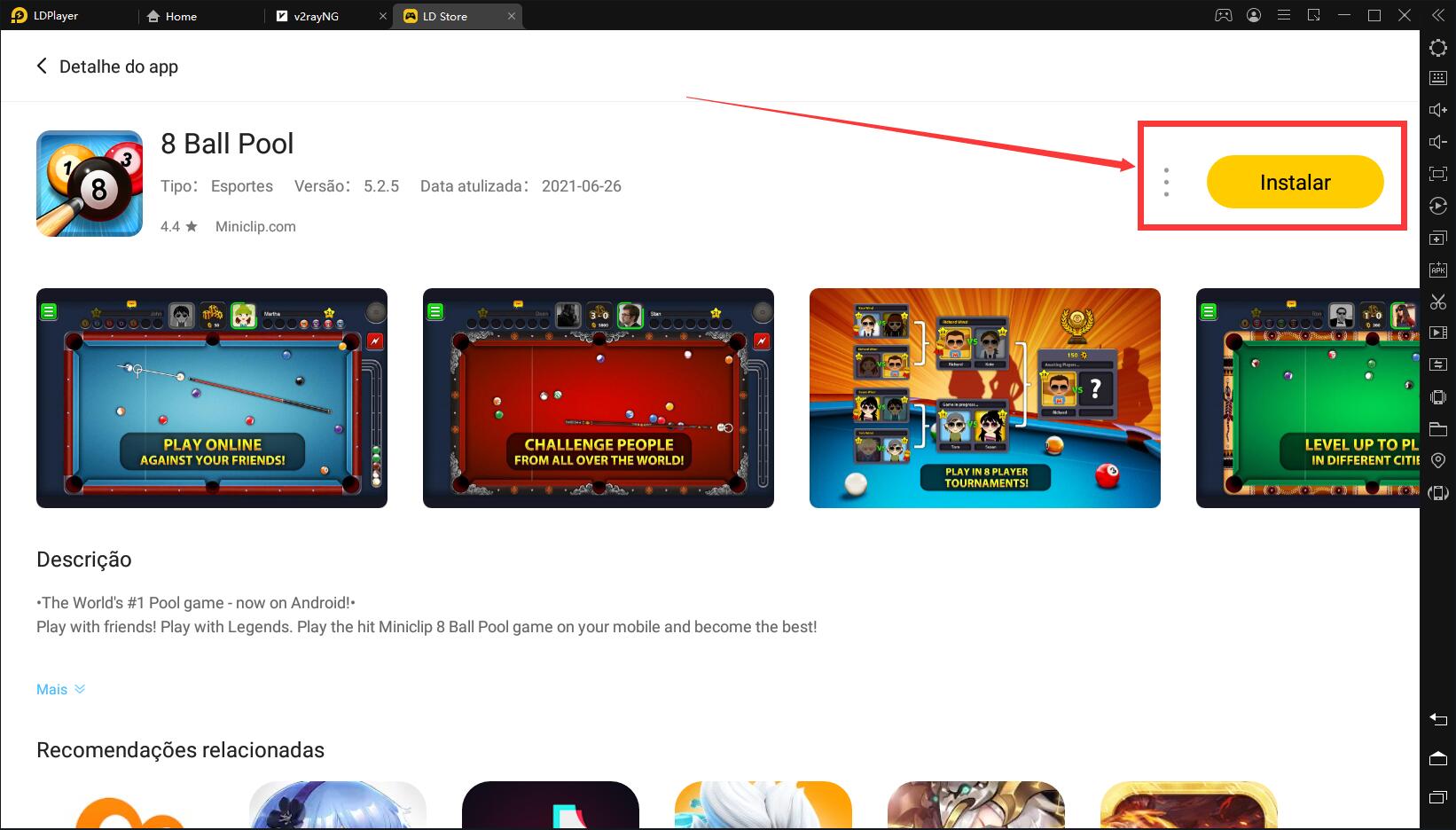 Baixe e jogue 8 Ball Pool no pc com LDPlayer-Tutoriais de jogos