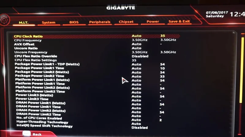 Habilitar Tecnologia de Virtualização (VT) - GIGABYTE