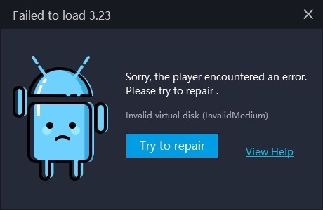 Disco virtual inválido - Maneira simples para resolver