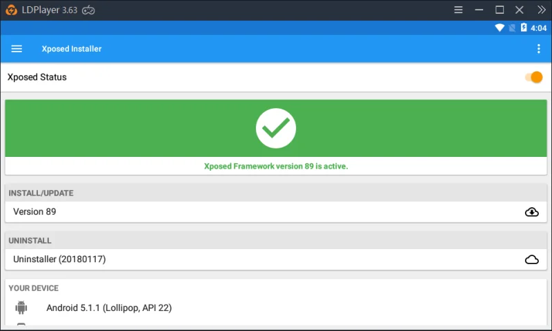 Como instalar Xposed Installer no LDPlayer ?