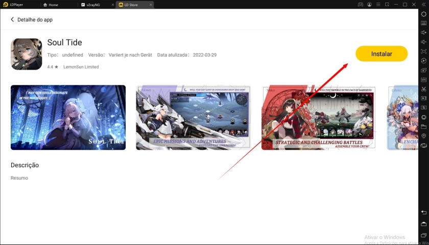 Soul Tide: Guia de Reroll no LDPlayer