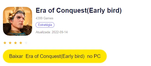 Conheça o Era of Conquest, o novo jogo de estratégia da 4399 Games!