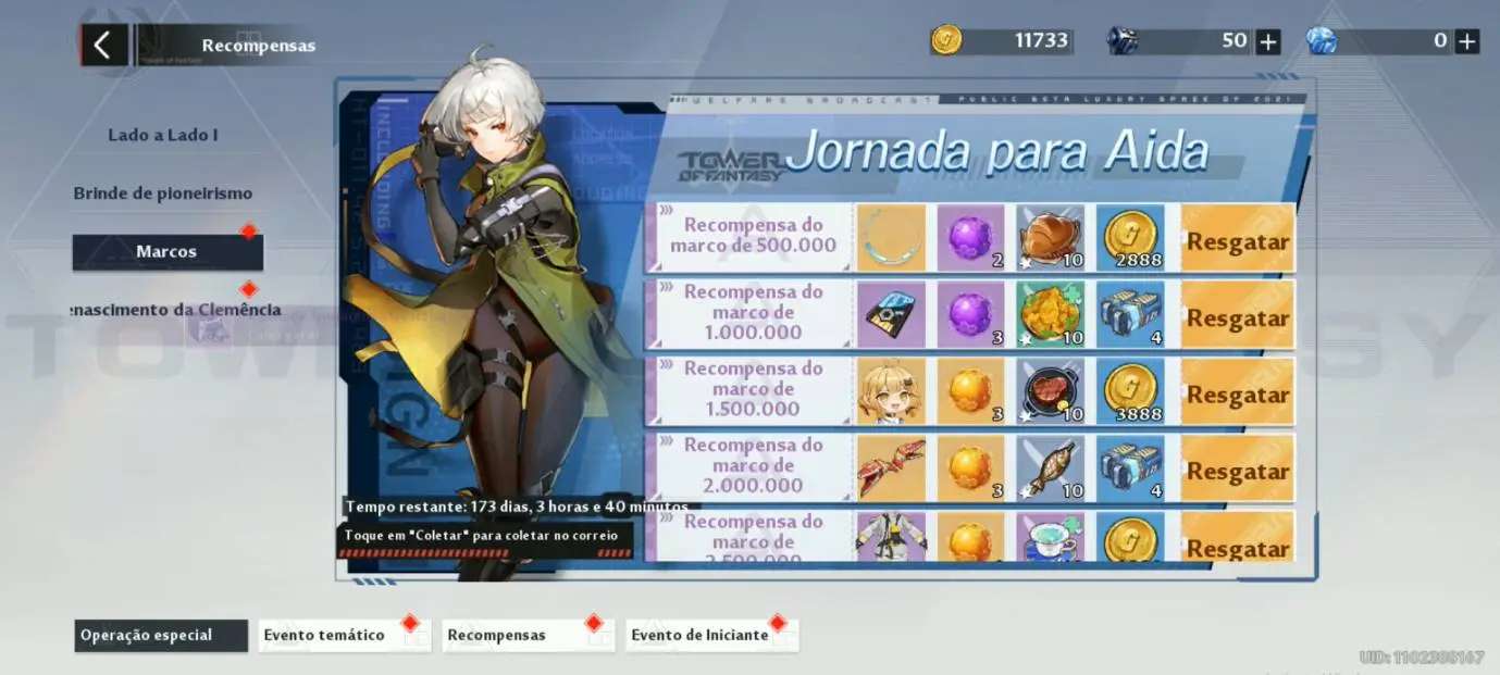 Tier List e Guia de Reroll em Tower of Fantasy